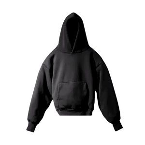 YEEZY YZY x GAP 2021 black kangaroo pocket double layer cotton hoodie EUC